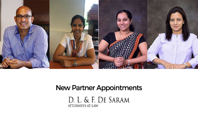 New Partner appointments at D.L. & F. De Saram
